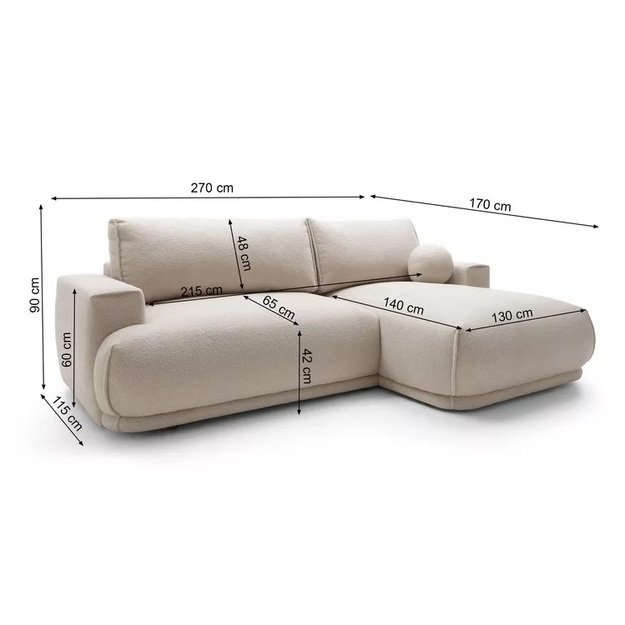 VARENO | kampinė sofa