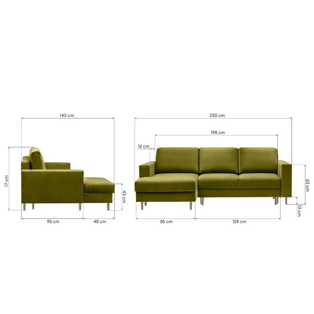 VERSA | kampinė sofa