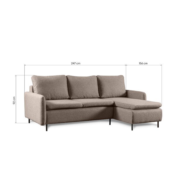 MELTA | kampinė sofa