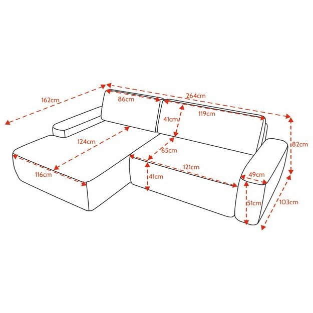 MALIN | kampinė sofa