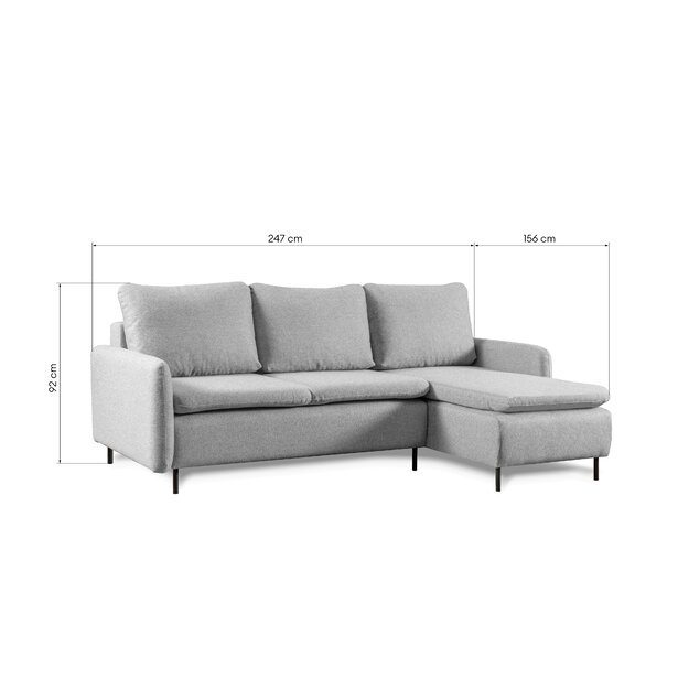 MELTA | kampinė sofa