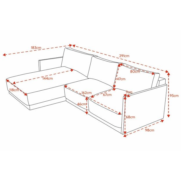 VERTO | kampinė sofa