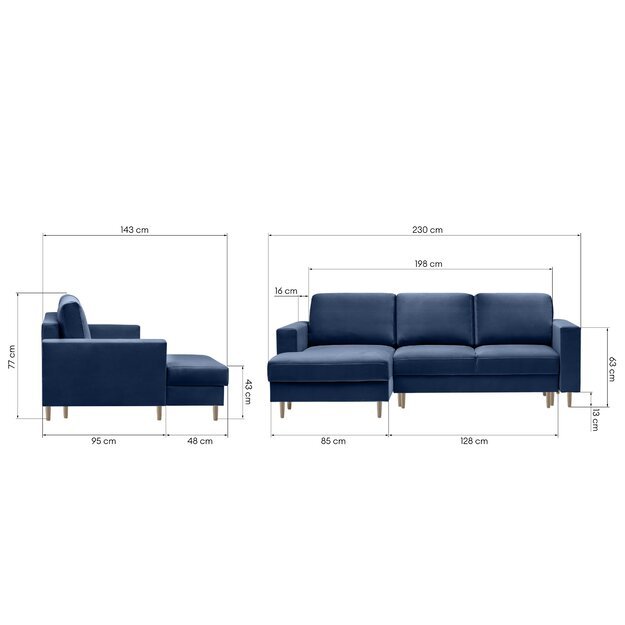 VERSA | kampinė sofa