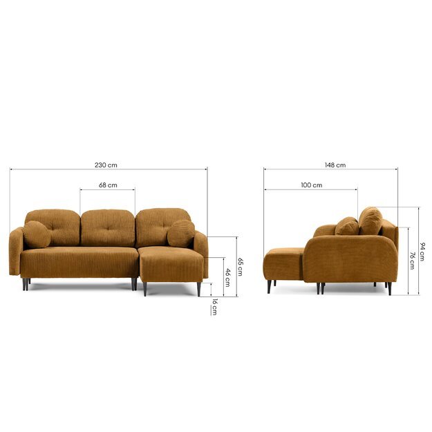 CLAUDIA | kampinė sofa