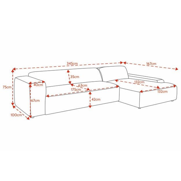SILVA | kampinė sofa