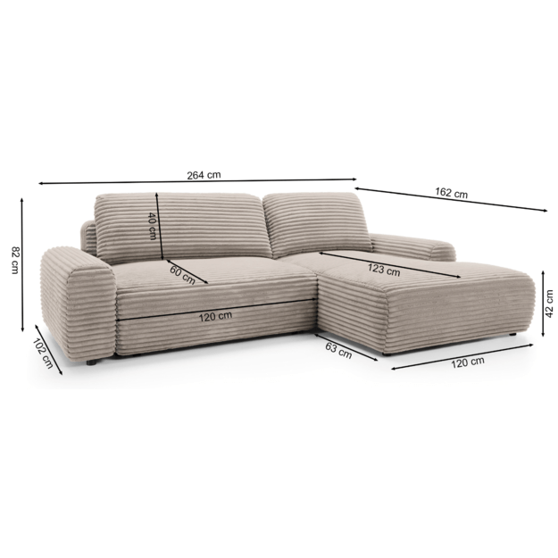 LIVARO | kampinė sofa