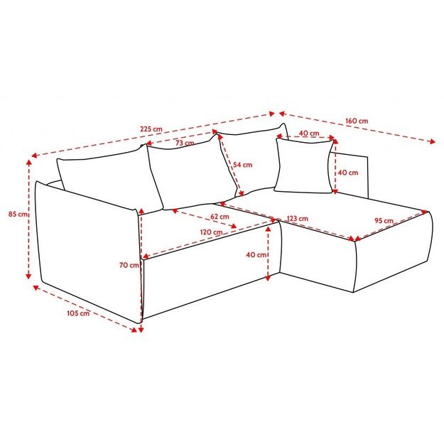 MERUNA | kampinė sofa