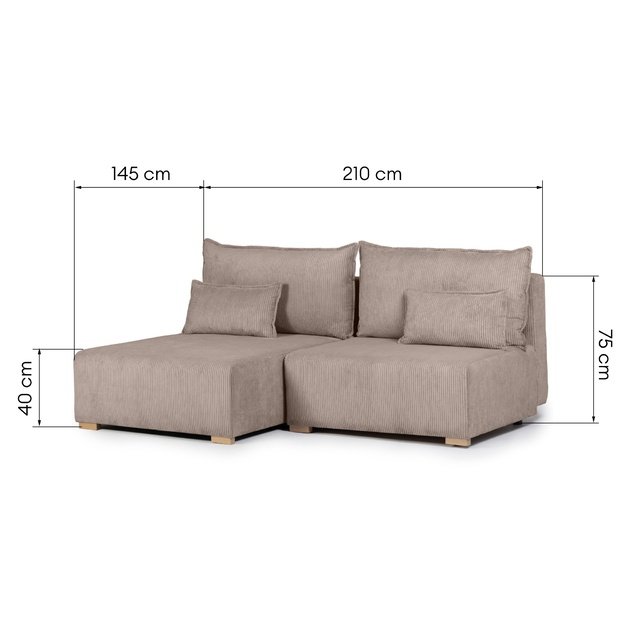 MIKRO | kampinė sofa