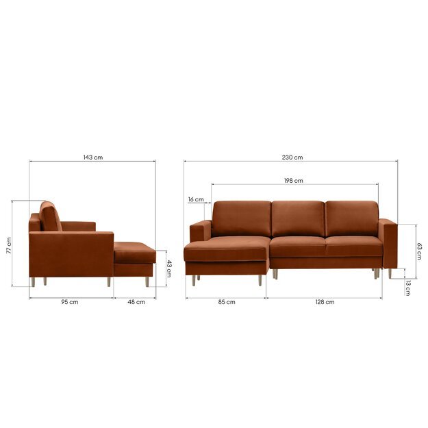 VERSA | kampinė sofa