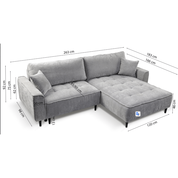 ORENO | kampinė sofa