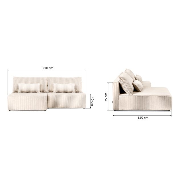 MIKRO | kampinė sofa
