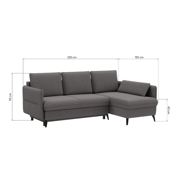 BONA | kampinė sofa