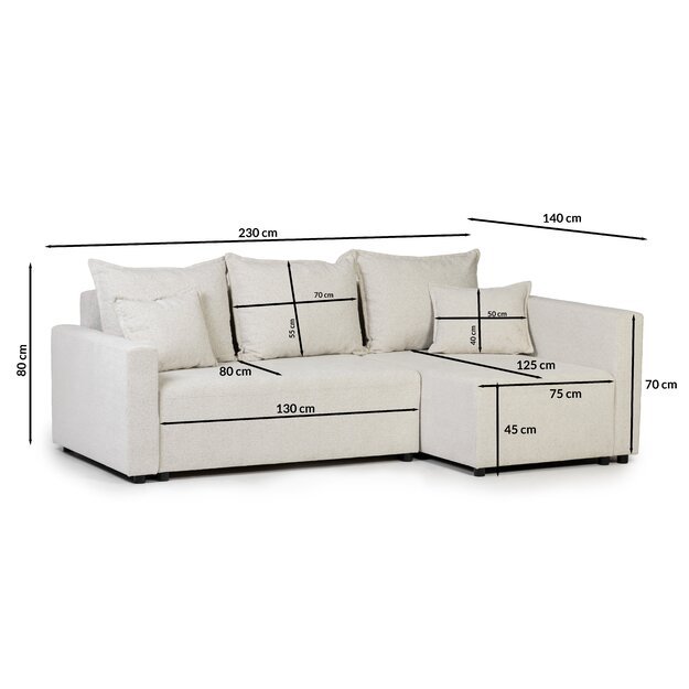 SKOTAS | kampinė sofa